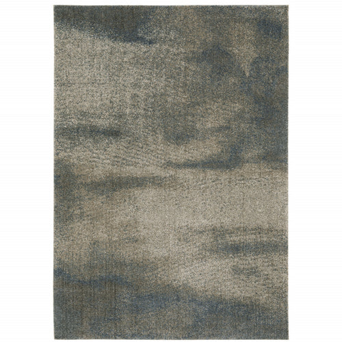 10' X 13' Gray Abstract Power Loom Area Rug-1