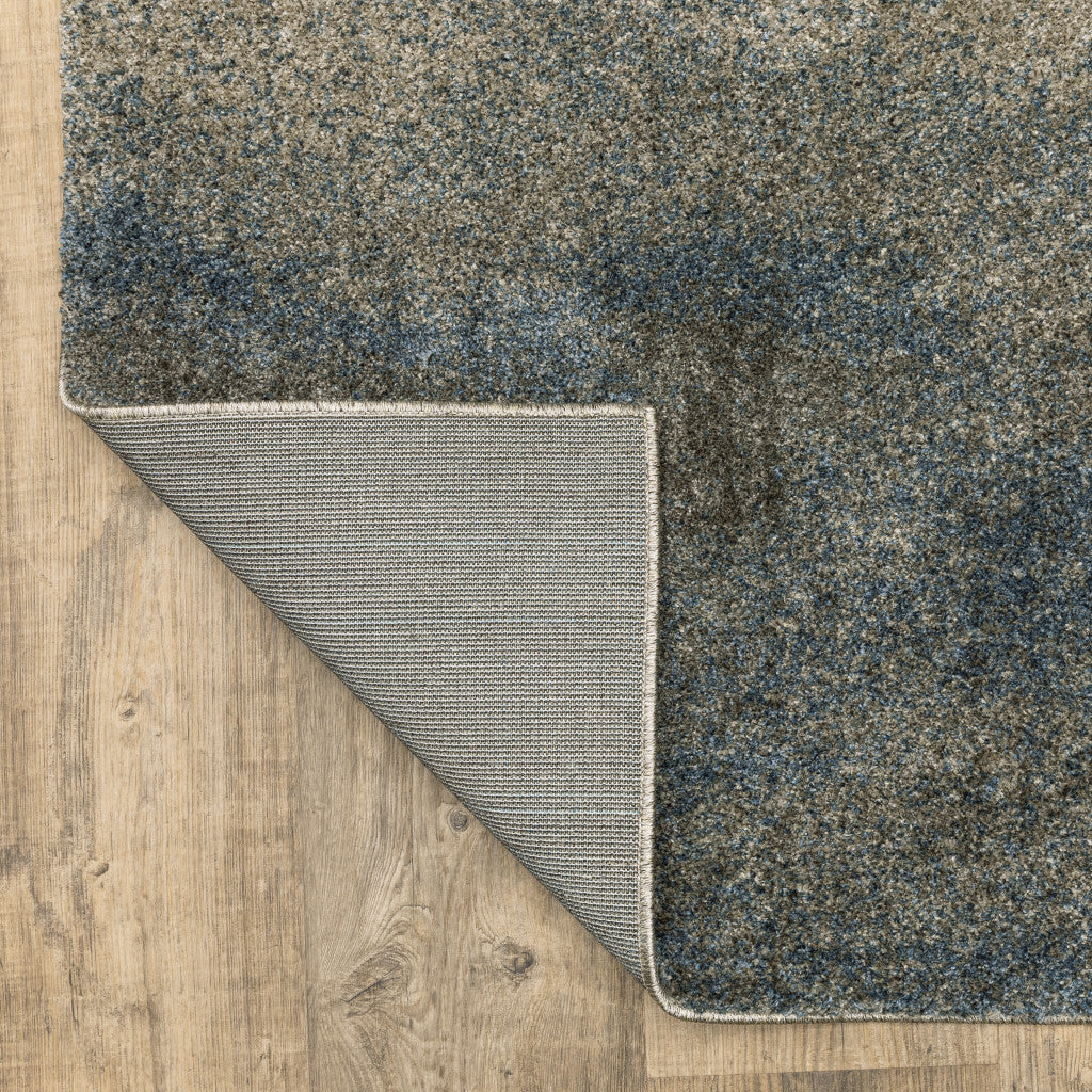 10' X 13' Gray Abstract Power Loom Area Rug-6