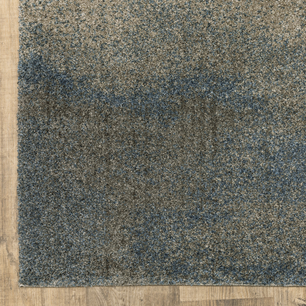 10' X 13' Gray Abstract Power Loom Area Rug-7