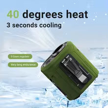 Portable Waist Fan Mini Charger Outdoor Flashlight Wearable Outdoor Fan Outdoor Work Outdoor Camping Climbing Hiking Essential C