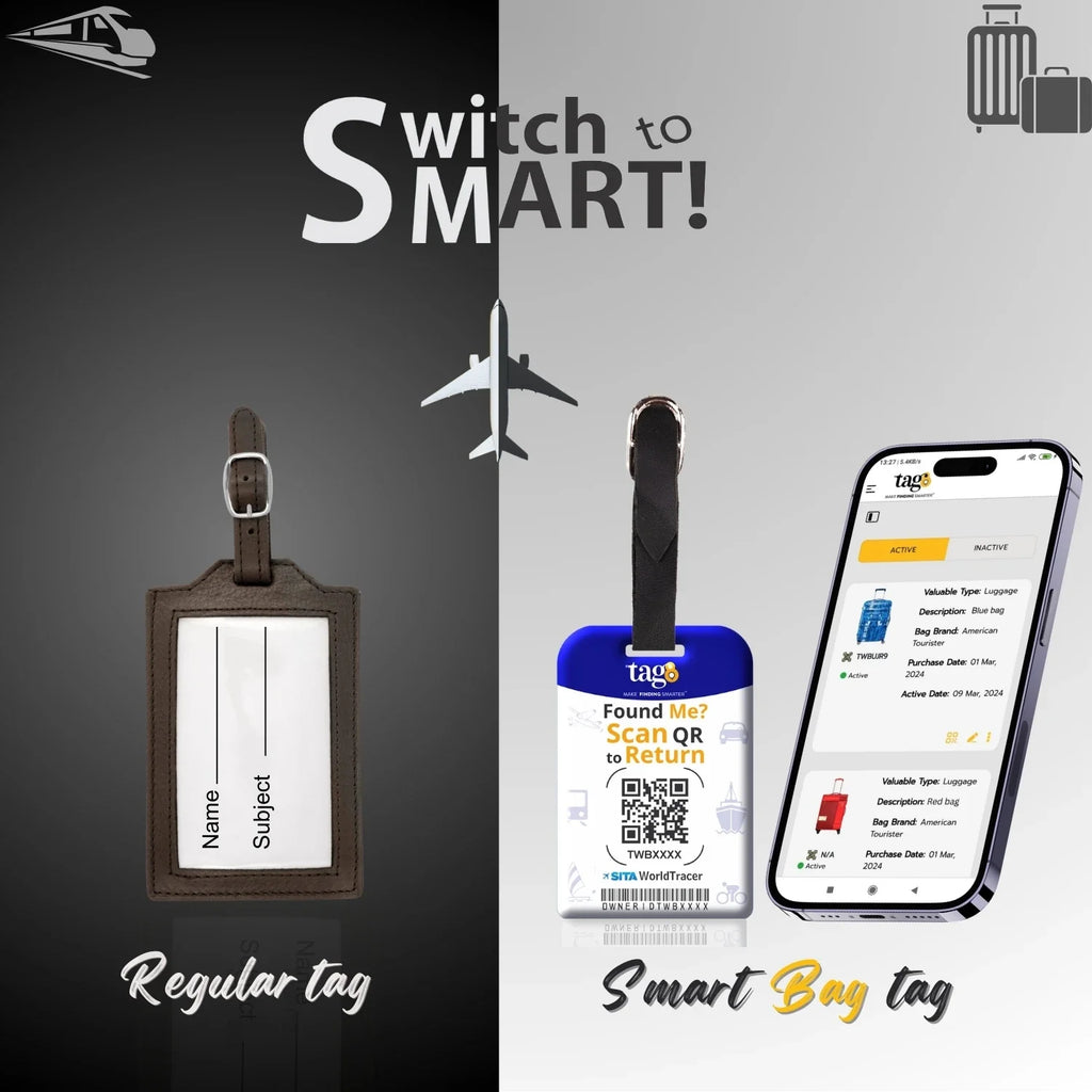 Smart Bag Security Tag - Greece Flag [Pack 2]-1