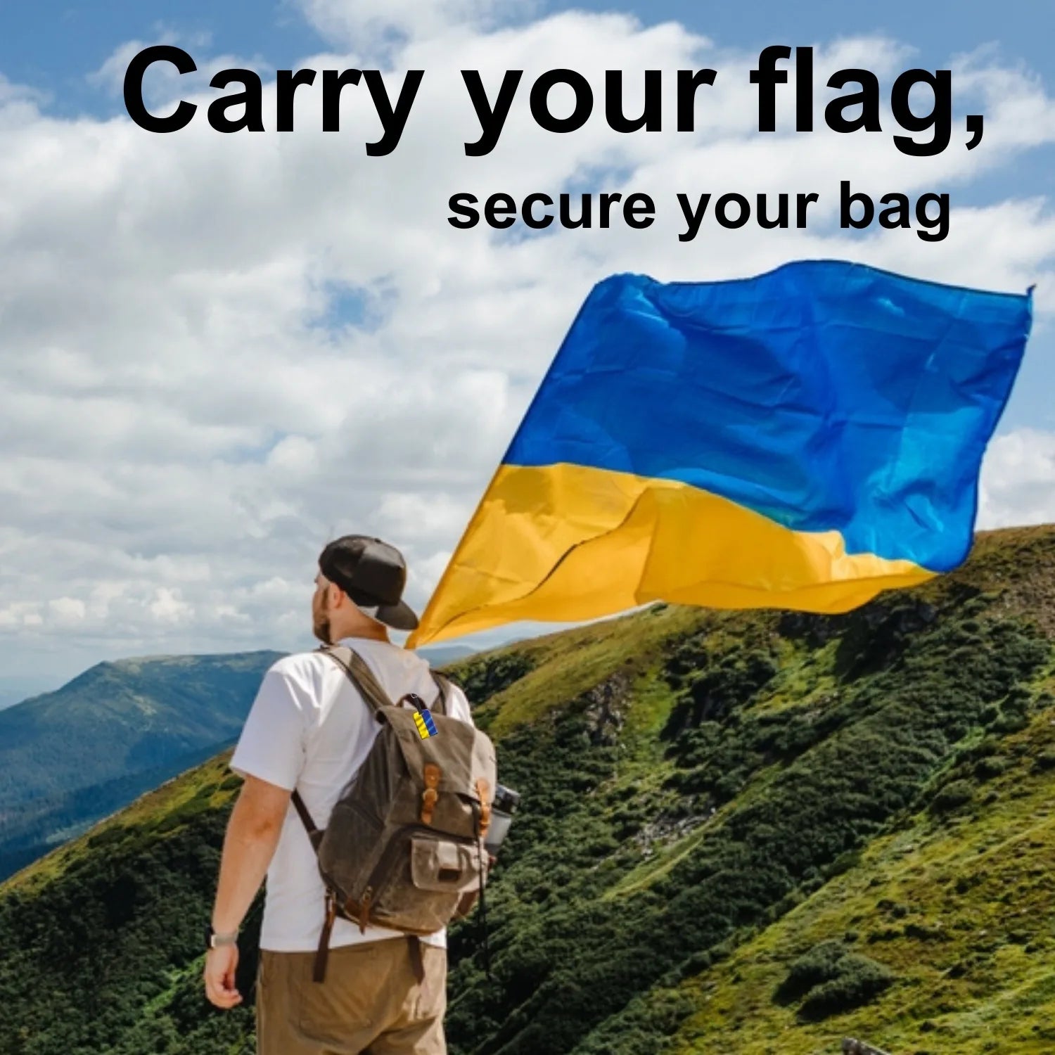 Smart Bag Security Tag - Ukraine Flag [Pack 2]-2